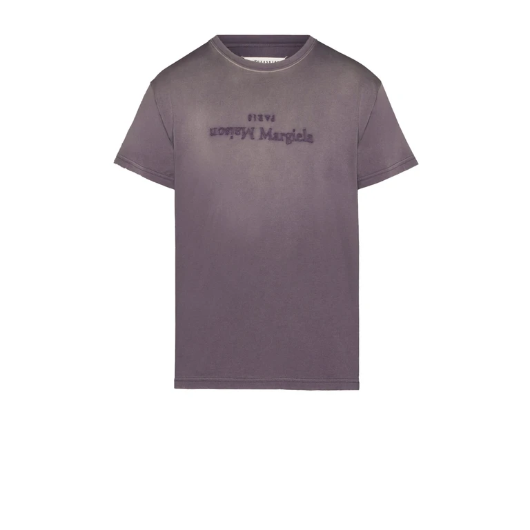 Maison Margiela T-Shirts And Polos Aubergine Tessuto Primario: Cotone - Women