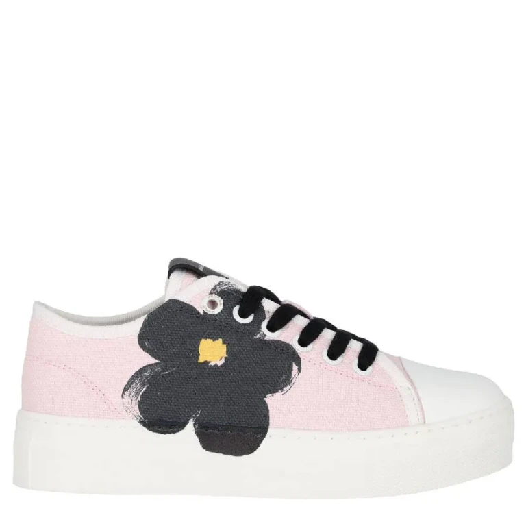 Little Marc Jacobs Lace-Up Canvas Low Top Sneakers