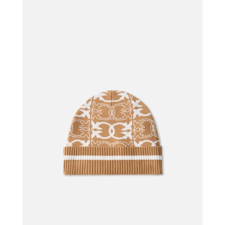 Pinko - Bonnet à logo jacquard