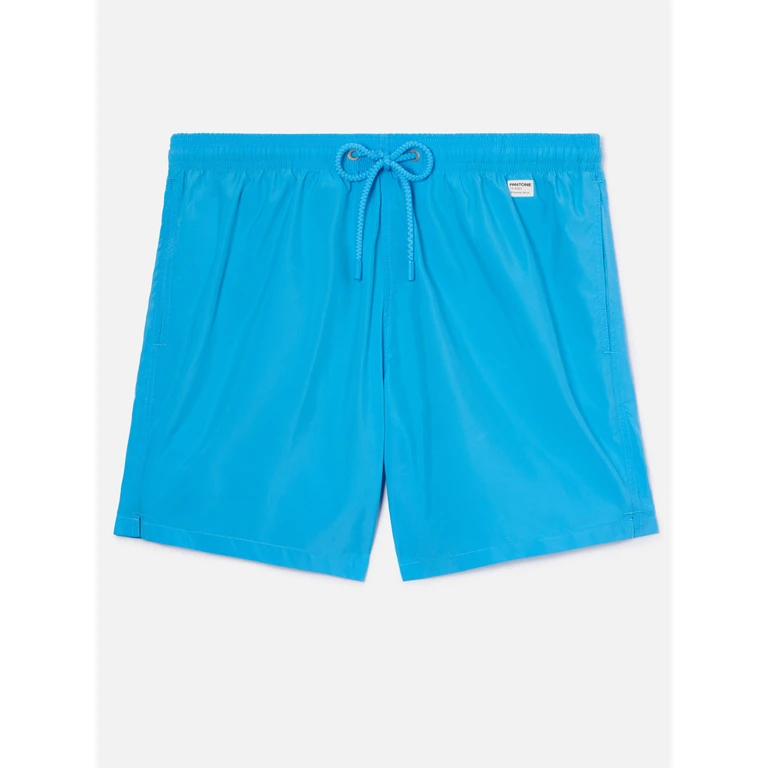Mc2 Saint Barth Lighting Pantone Swim Shorts Solid Sky Blue Special Edition Swimshort - Men