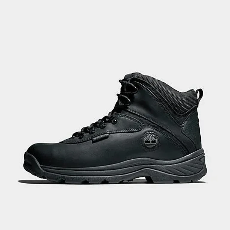 Timberland Men's White Ledge Mid Waterproof Hiking Boots in Black Size: 7.0