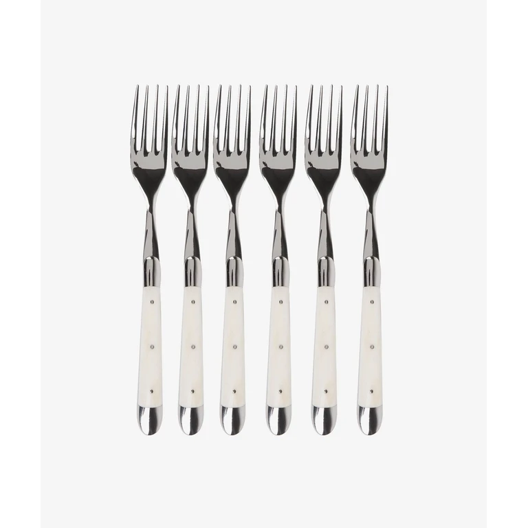 Larusmiani Table Forks Baufs Blancs White Cutlery - Unisex