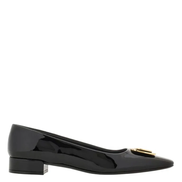 Ferragamo New Vara Plate Patent Leather Pumps