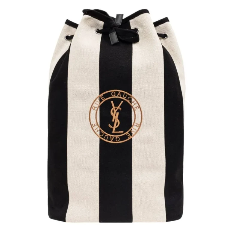 Saint Laurent Rive Gauche Canvas Backpack