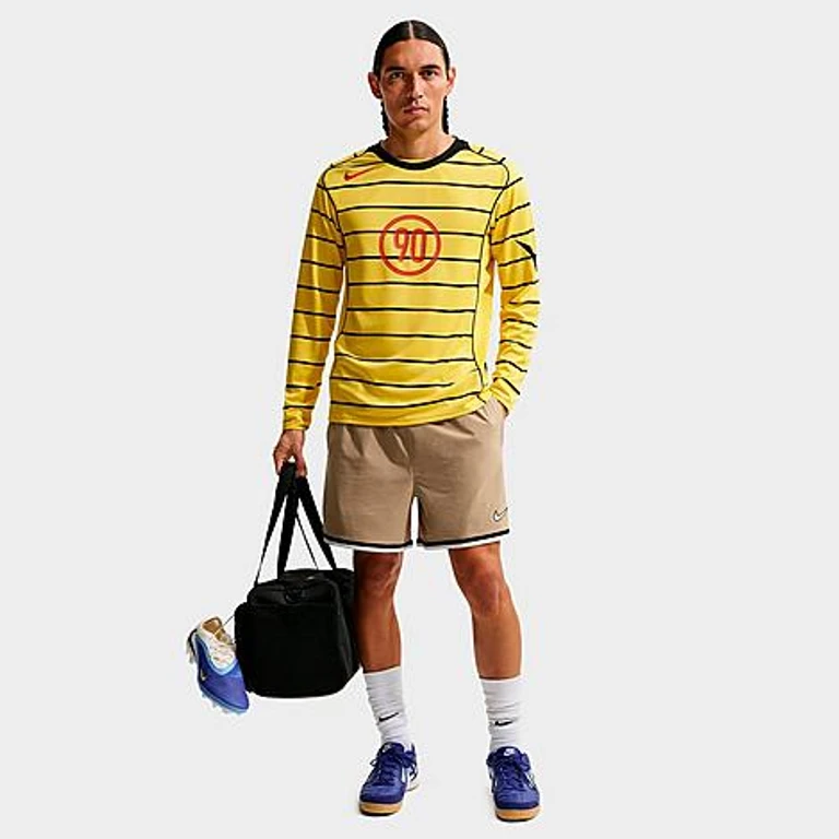 Nike Men's Dri-FIT 5" Soccer Shorts in Filbert/Off Noir/Summit White Size: XS
