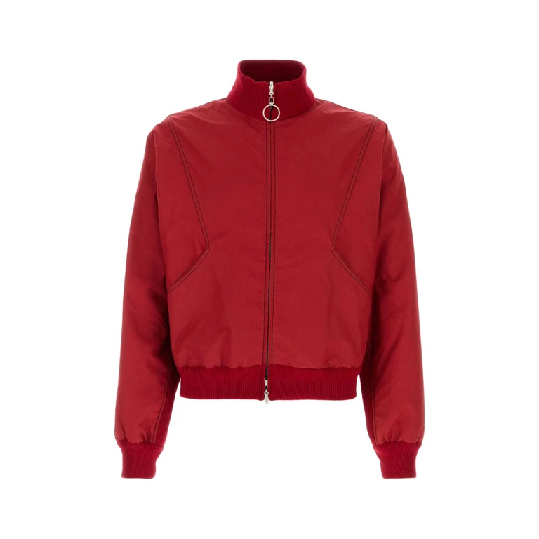 1989 Studio Red Cotton Bomber Jacket