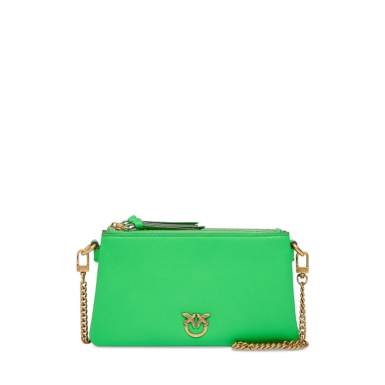 Pinko - Petit sac à bandoulière Mini Double Bag en cuir
