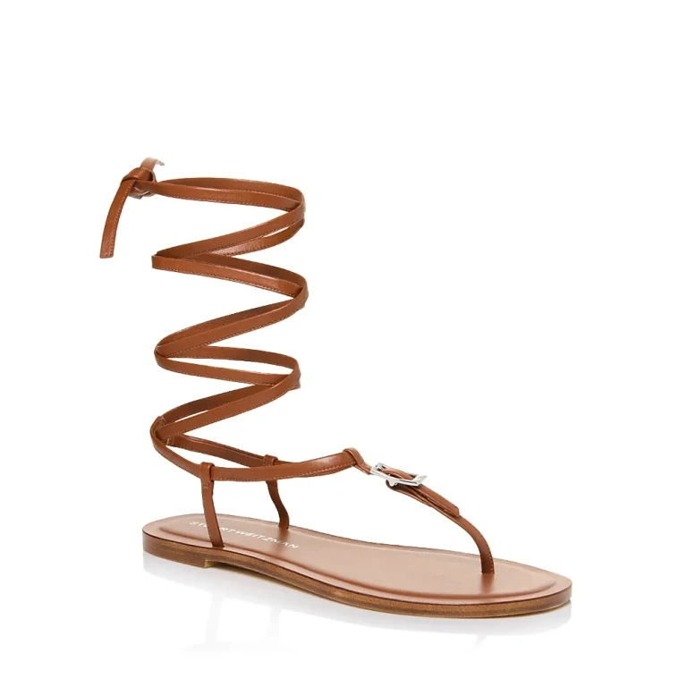 Stuart Weitzman Women's Georgie Lace Up Sandals
