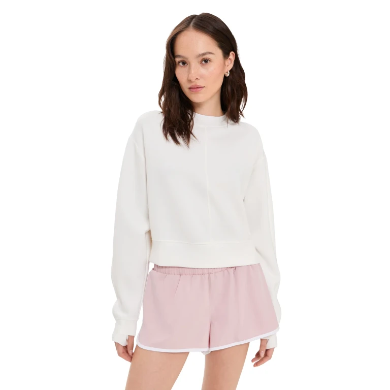 Varley Tasmin Cropped Sweatshirt Zephyr Mauve XL