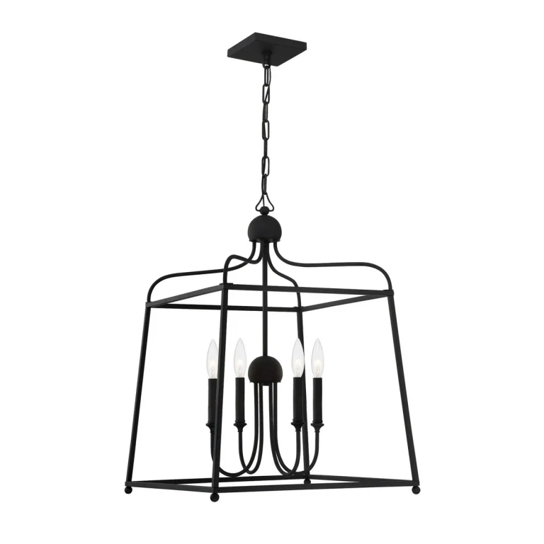 Sylvan 4-Light Chandelier in Forge Black