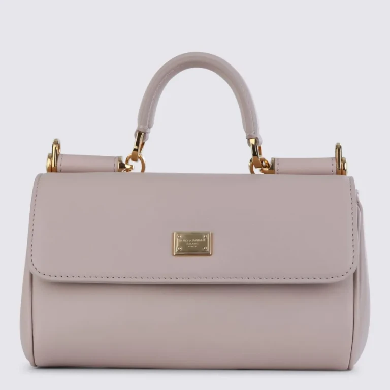 Nude Leather My Sicily Small Top Handle Bag