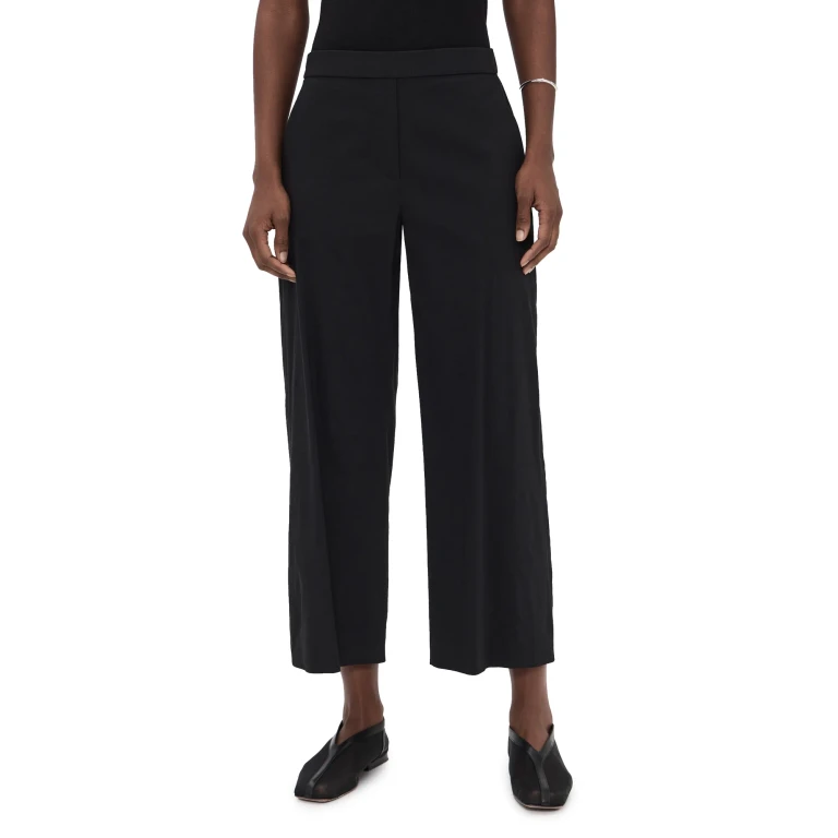 Theory Classic Straight Pull On Pants Black 6