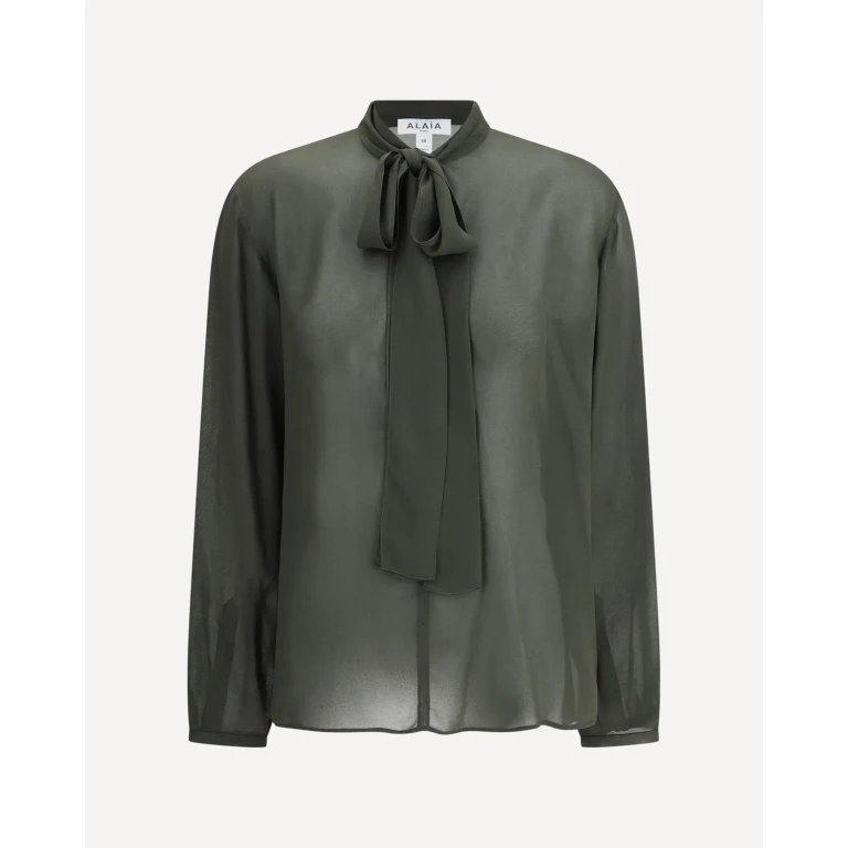 ALAÏA Lavallière Neckline Blouse Female 40