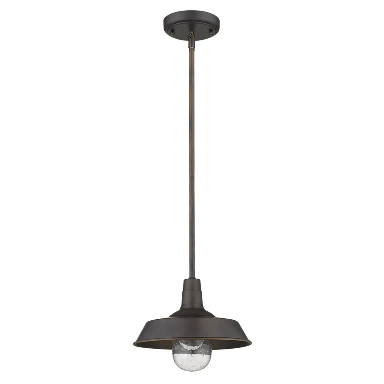 Oil-Rubbed Bronze One Light Pendant from the Burry Collection