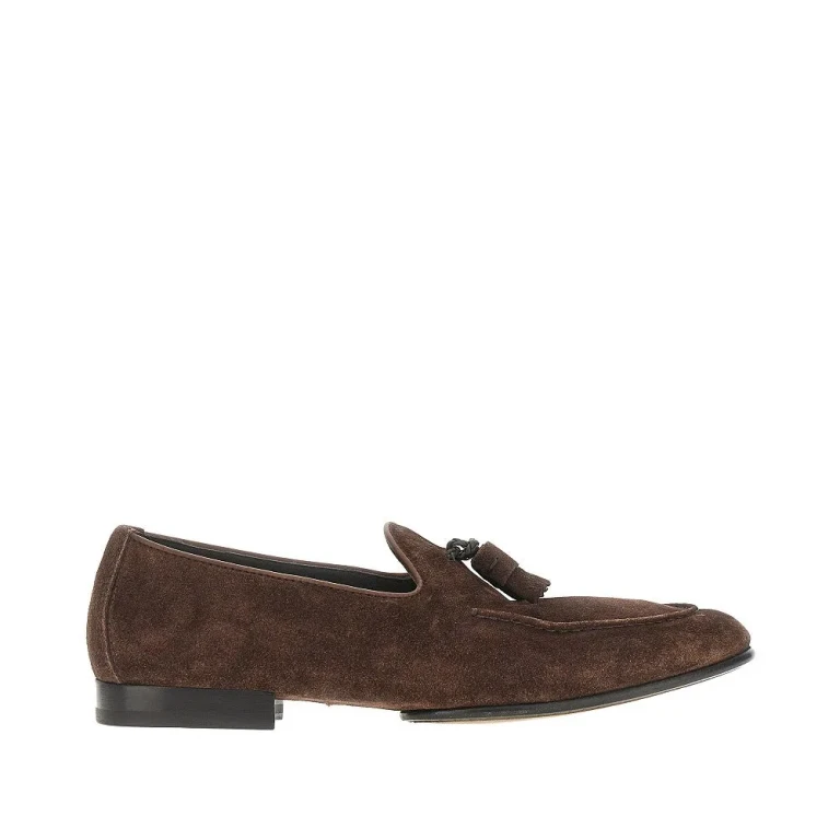 DOUCAL'S Suede leather loafers Man 39