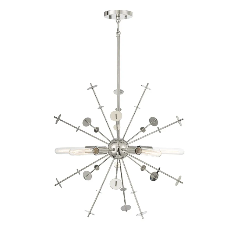 Trade Winds Kenneth 5-Light Pendant in Polished Nickel