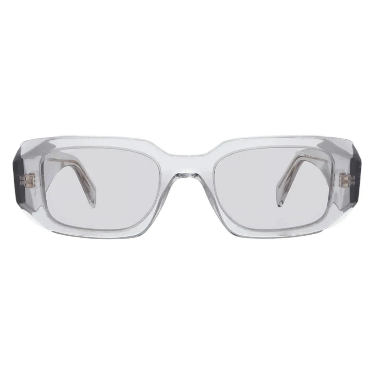 Prada Light Grey Rectangular Ladies Sunglasses PR 17WS 12R30B 49