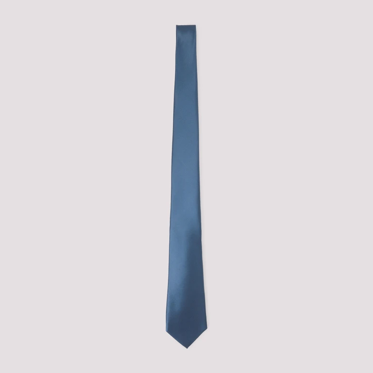 Kiton Silk Tie Blue - Men
