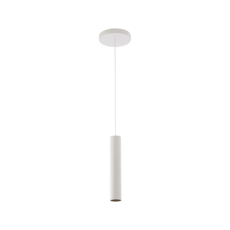 Silo Pendants 1-Light LED Pendant in Black with White