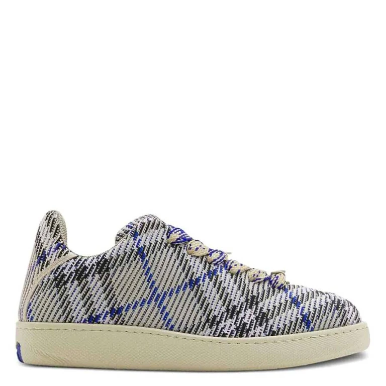 Burberry Check Knit Box Low-Top Sneakers