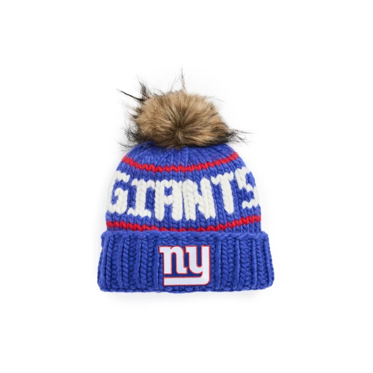 Lele Sadoughi Giants Beanie Royal Blue One Size
