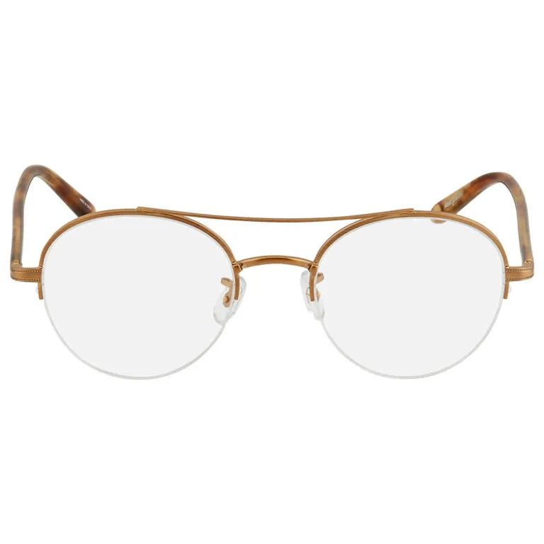 Garrett Leight MANCHESTER Demo Round Eyeglasses 3037 BG-FET 48