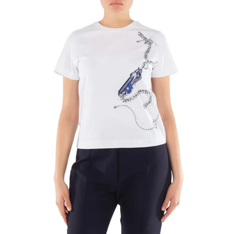 Burberry Knight-Print Cotton T-Shirt