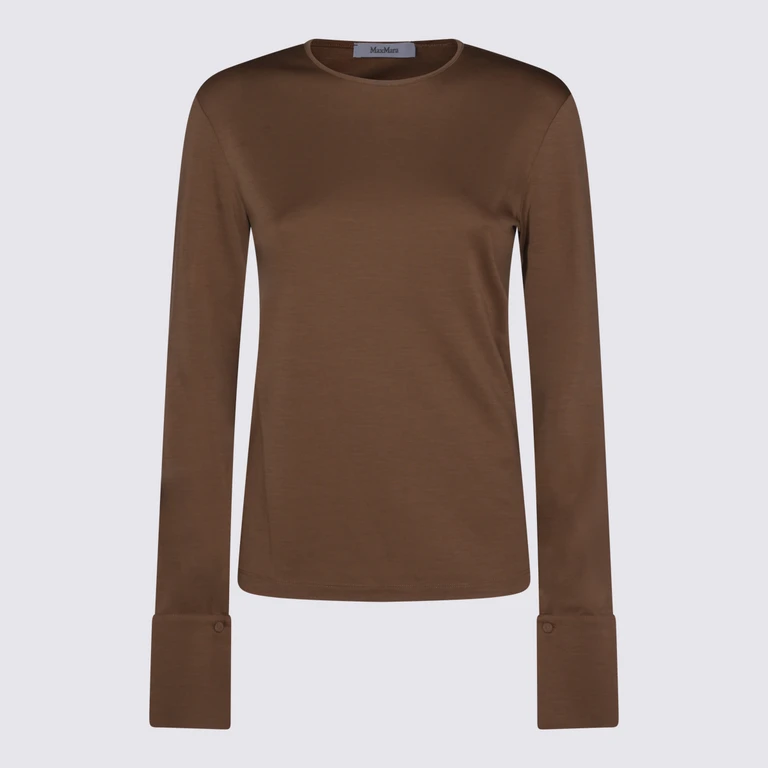 Max Mara Top Leather Brown _ Wv - Women