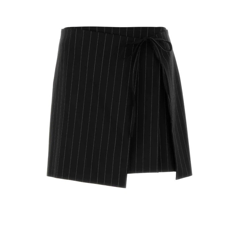 SportMax Embroidered Stretch Wool Blend Fatti Mini Skirt