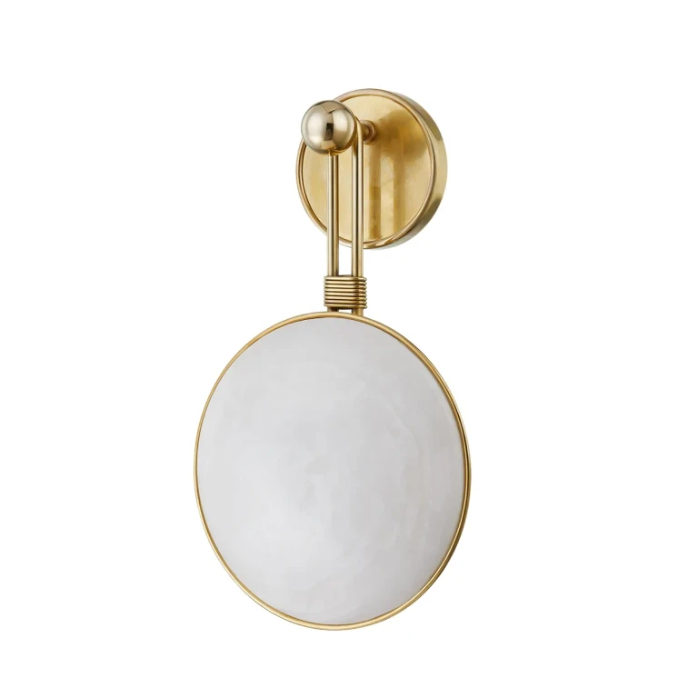 Vintage Brass LED Wall Sconce from the Ares Collection