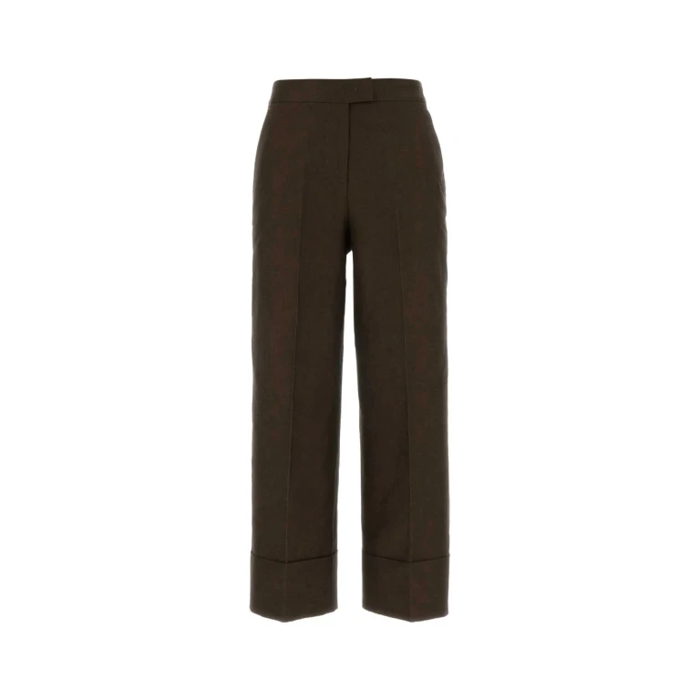 PT Torino Chocolate Cotton Blend Colette Palazzo Pant