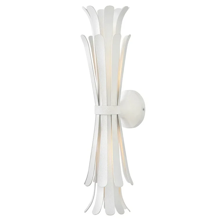 Textured Plaster LED Wall Sconce from the Reina Collection