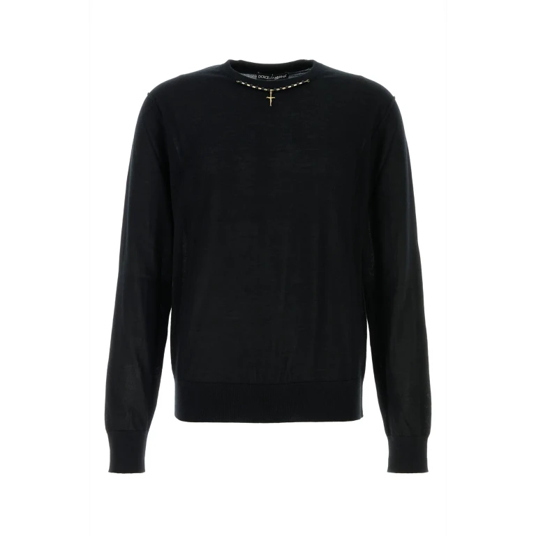 Dolce & Gabbana Black Cashmere Sweater