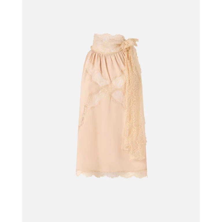 Pinko - Top à encolure américaine et dentelle - 36