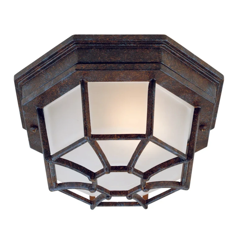 Savoy House 9" Outdoor Ceiling Light in Rustic Bronze - 5-2066-72