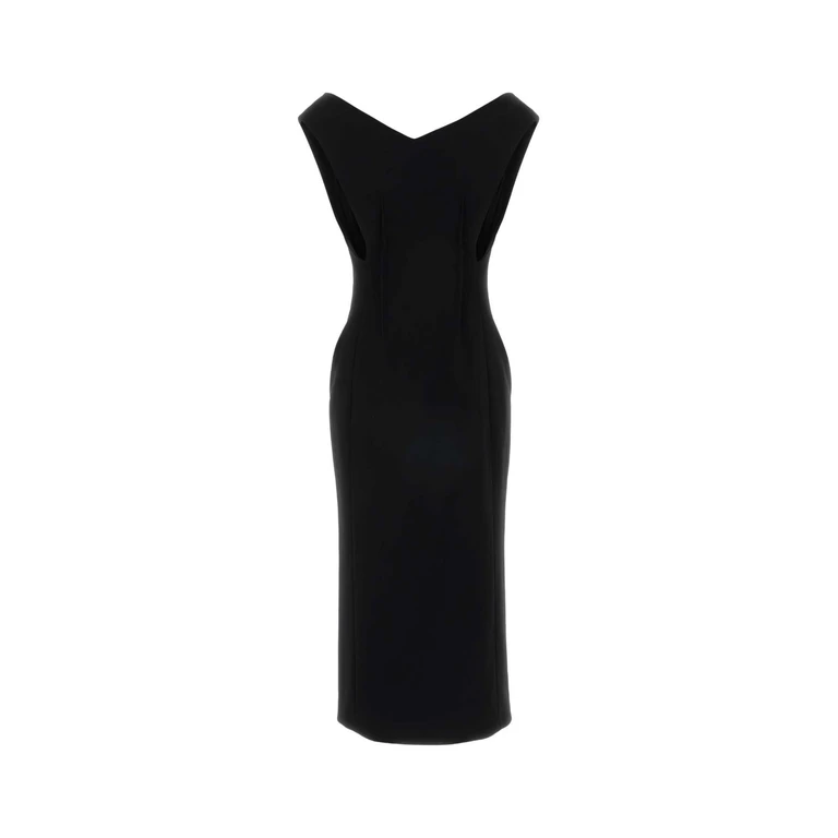 Jil Sander Black Crepe Dress Abiti - Women