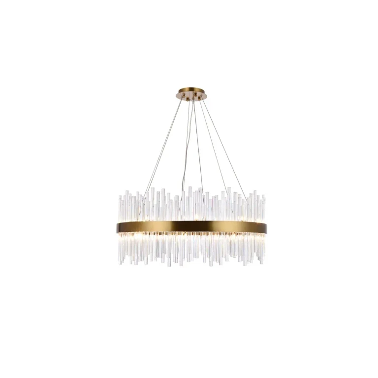 Gold 18 Light Chandelier from the Dallas Collection