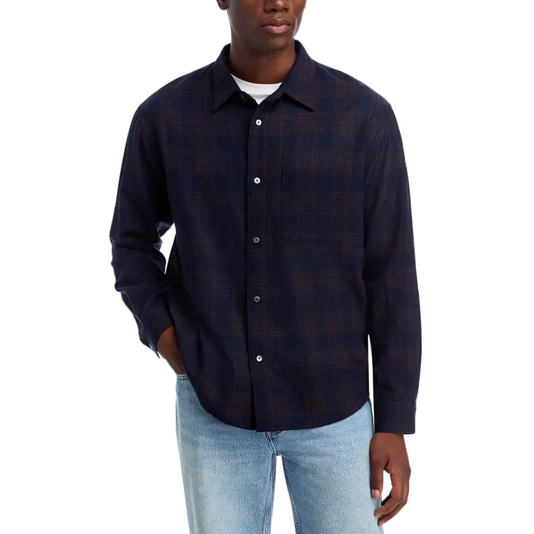 Frame Long Sleeve Button Front Shirt