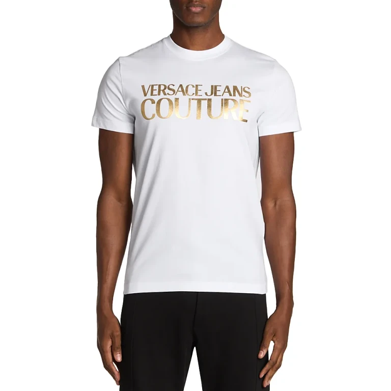 Versace Jeans Couture Short Sleeve Gold Logo Tee
