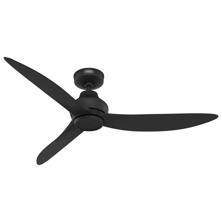 Matte Black 52"Ceiling Fan from the Mazzini Collection