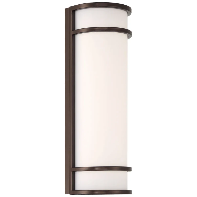 Bronze LED Outdoor Wall Mount from the Cove Dual Voltage Collection