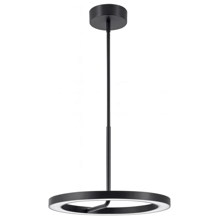 Black LED Pendant from the One Collection
