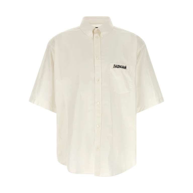 Balenciaga White Cotton Blouse - Men