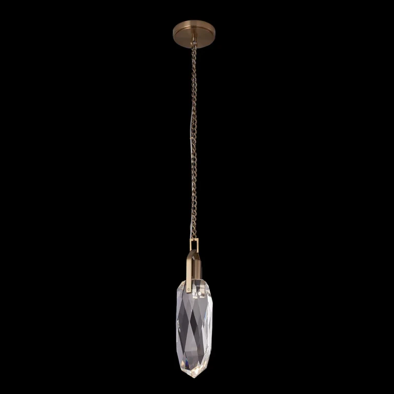 Winter Brass LED Pendant from the Diamante Collection