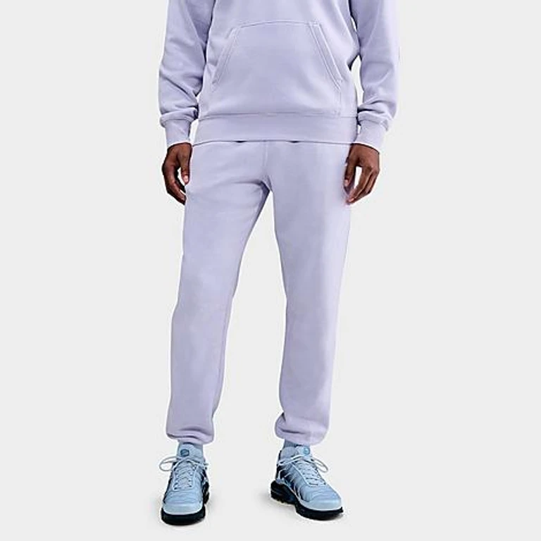 Nike Men's Sportswear Club Washed Cuffed Fleece Pants in Ghost Size: XS