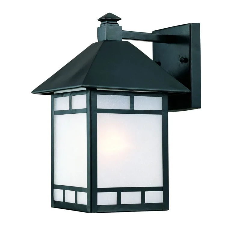 Matte Black One Light Wall Sconce from the Artisan Collection