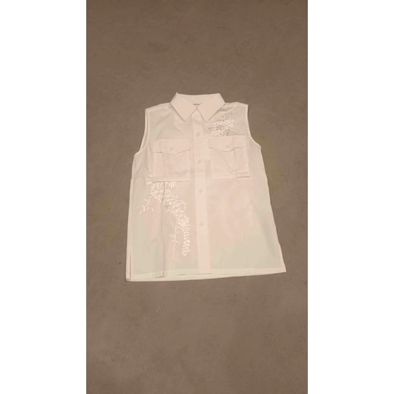 Parosh Ninja 26 White Cotton Shirt - Women