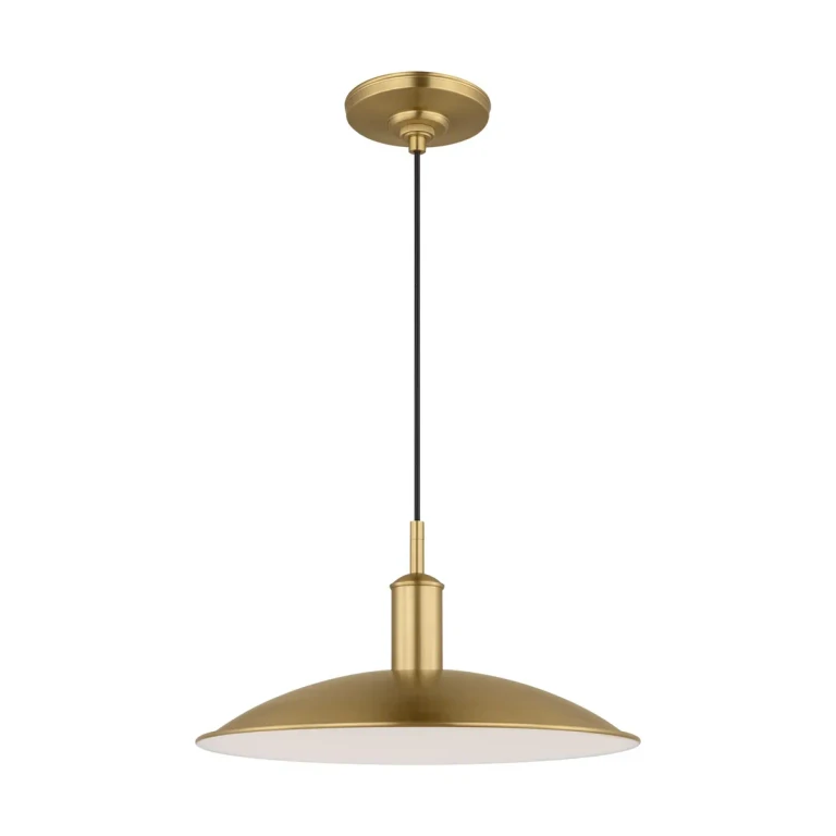 Burnished Brass LED Pendant from the Dash Collection