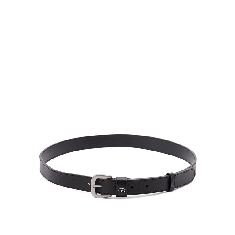 Valentino Garavani Vlogo Signature Leather Belt