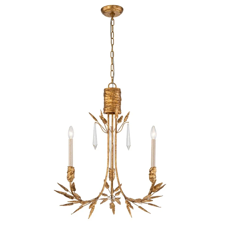 Gold Chandelier from the Palm d'Or Collection